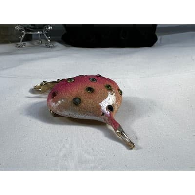 Vintage Radish Turnip Brooch Pin Multicolor Rhinestones Statement Jewelry RARE - Thumbnail 15