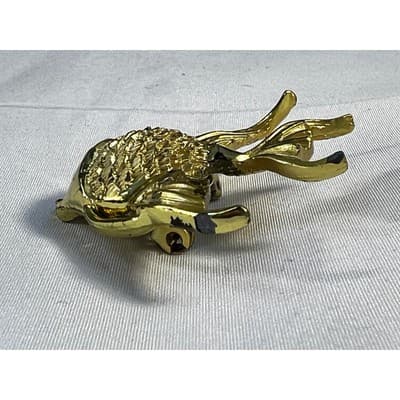 Vintage Jewelry Gold Tone Angelfish Brooch Pin 2.5" - Thumbnail 14