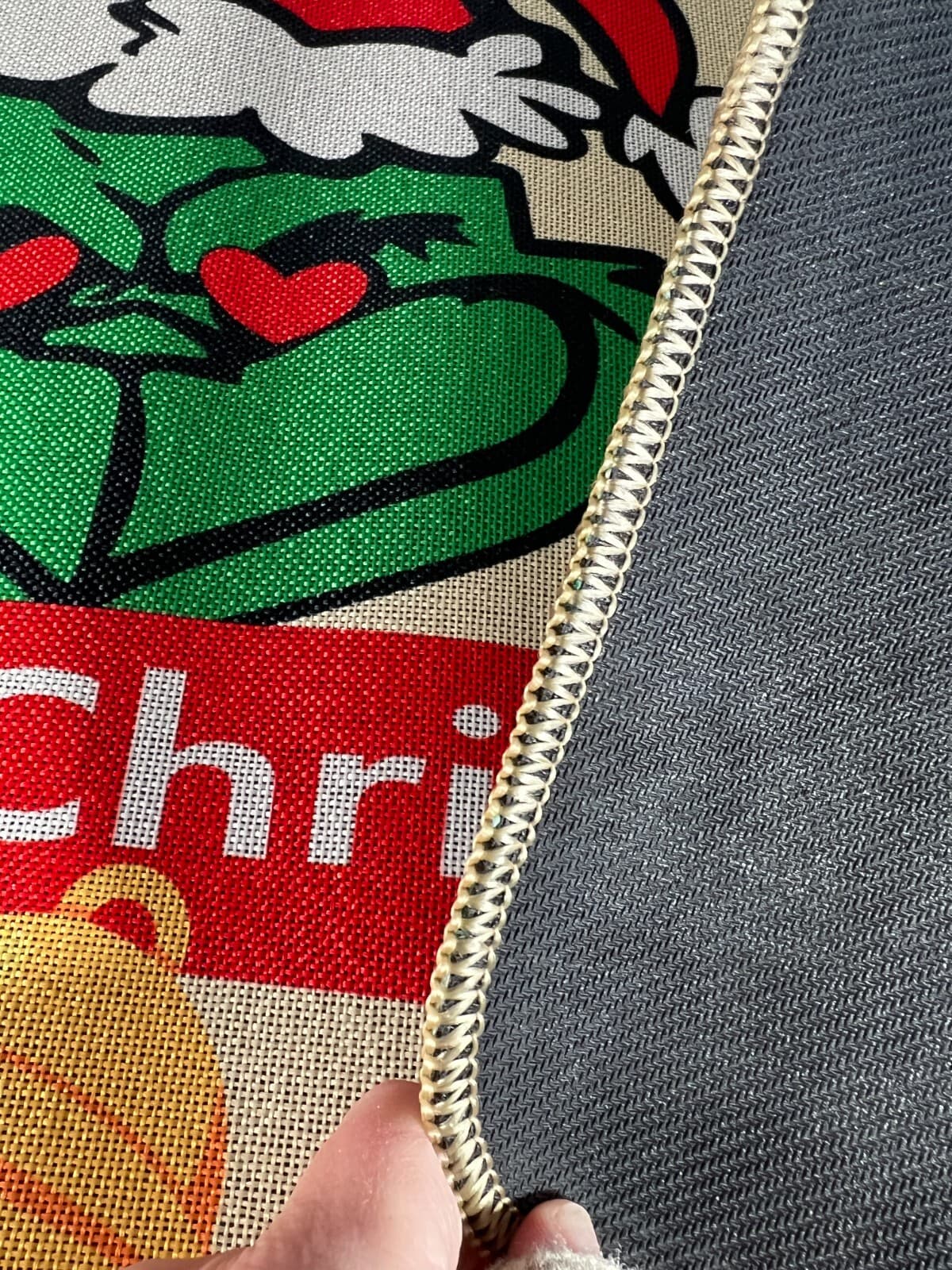 Grinch Christmas Doormat Outdoor Rubber Back 29x17 NEW Holiday Decor - Thumbnail 5