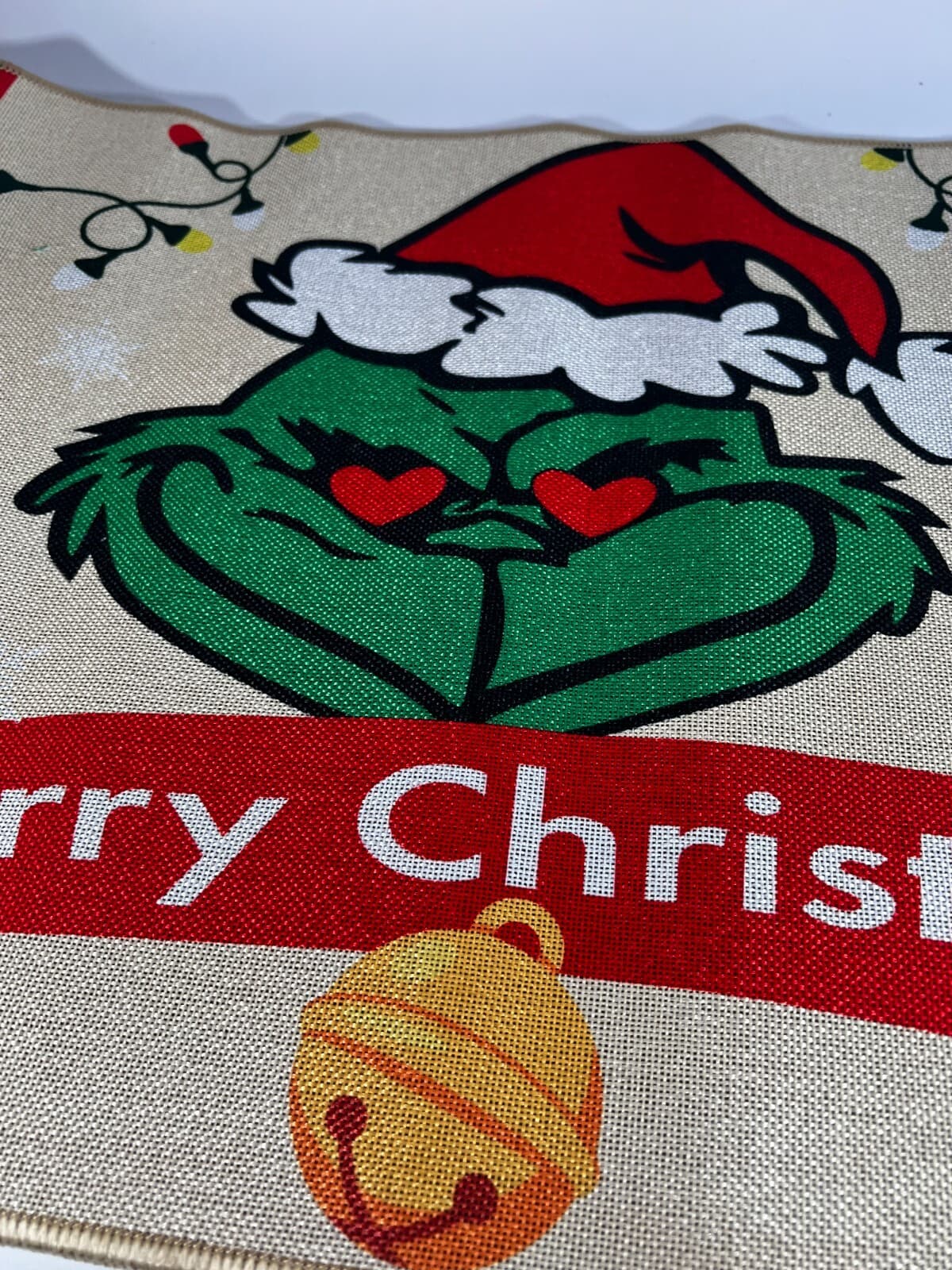 Grinch Christmas Doormat Outdoor Rubber Back 29x17 NEW Holiday Decor - Thumbnail 4