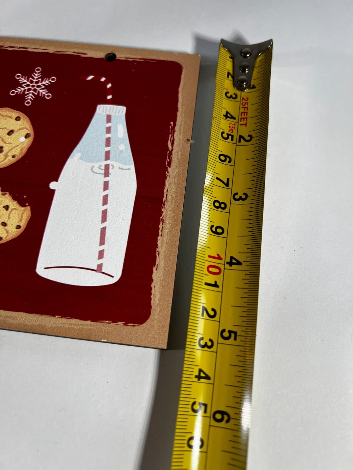 Christmas Decor Wooden Signs Set of 2 Cookies Milk Served Nighty Eat Drink Merry - Thumbnail 9