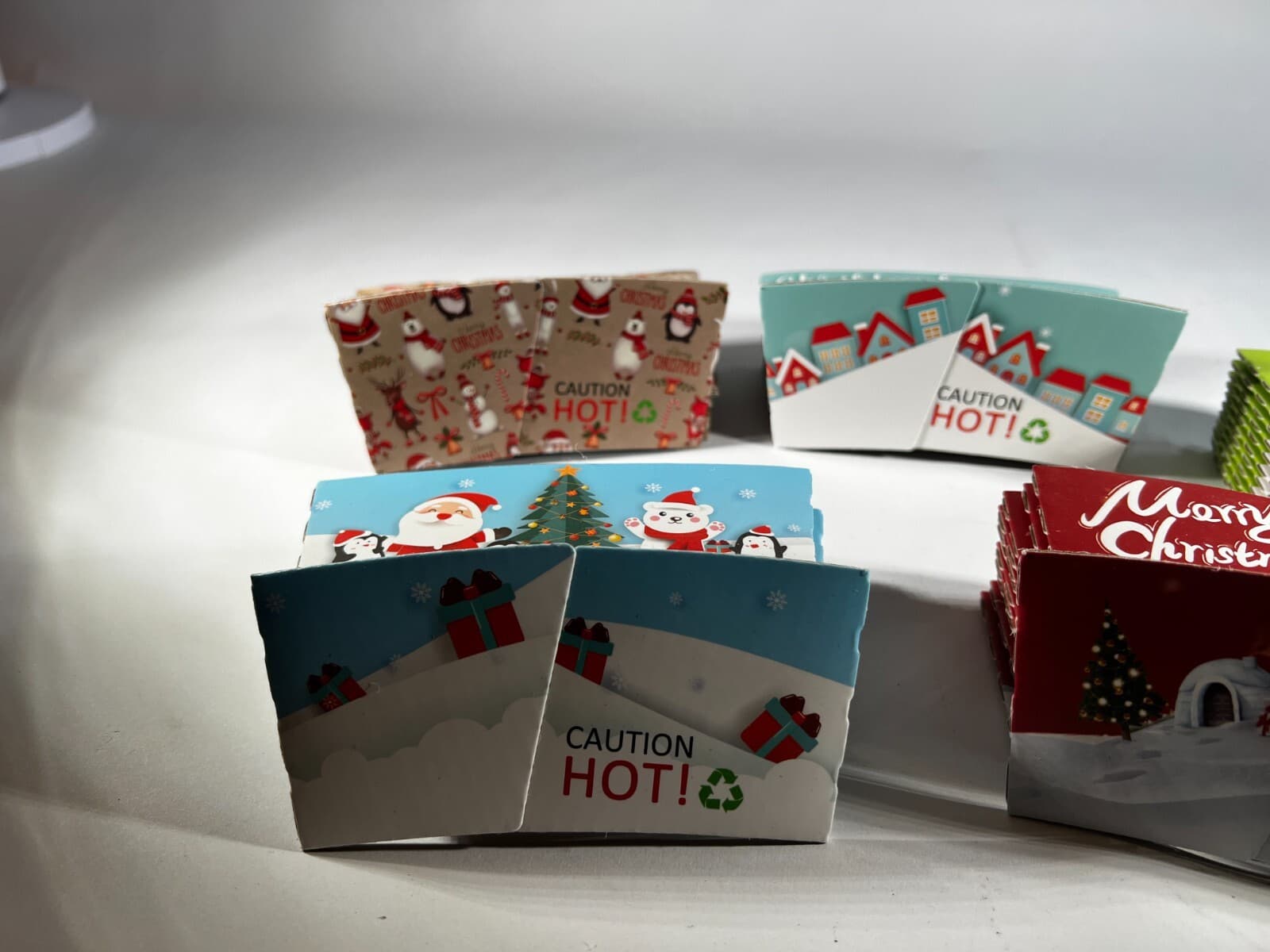 Holiday Christmas Party Coffee Cup Sleeves 60 Count Santa Reindeer Snowman NEW - Thumbnail 11