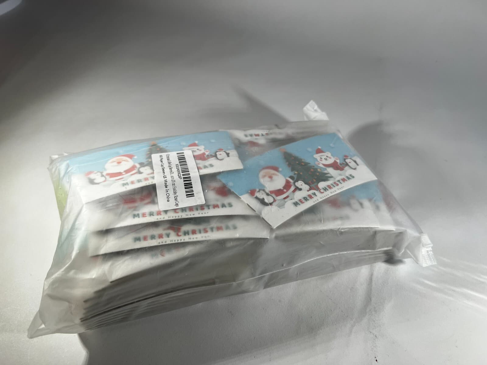 Holiday Christmas Party Coffee Cup Sleeves 60 Count Santa Reindeer Snowman NEW - Thumbnail 3