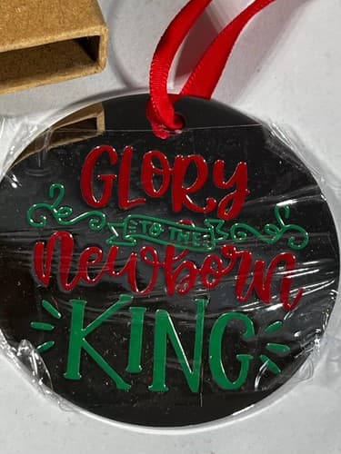 NEW Joycuff Glory To The New Born King Christmas Ornament Gift Box - Thumbnail 6