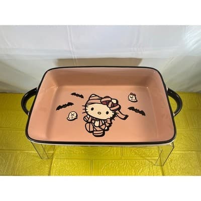 New Hello Kitty Large Halloween Casserole Baking Dish Pink - Thumbnail 3