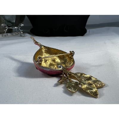 Vintage Radish Turnip Brooch Pin Multicolor Rhinestones Statement Jewelry RARE - Thumbnail 21