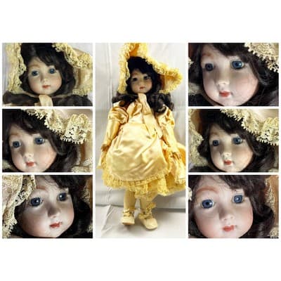 RARE Montastiers & Perier Marked Doll Full Body Porcelain Bisque Ball Jointed - Thumbnail 24