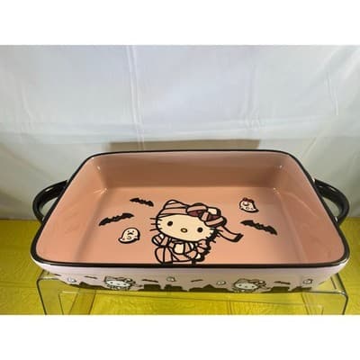 New Hello Kitty Large Halloween Casserole Baking Dish Pink - Thumbnail 2