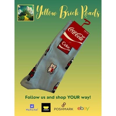 NEW Novelty Socks COCA-COLA Coke Bear 1 Pair - Thumbnail 2