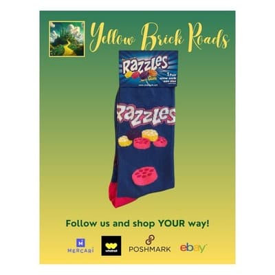 NEW RAZZLES Candy Novelty Socks 1 Pair - Thumbnail 3