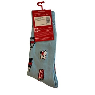 NEW Novelty Socks COCA-COLA Coke Bear 1 Pair - Thumbnail 4