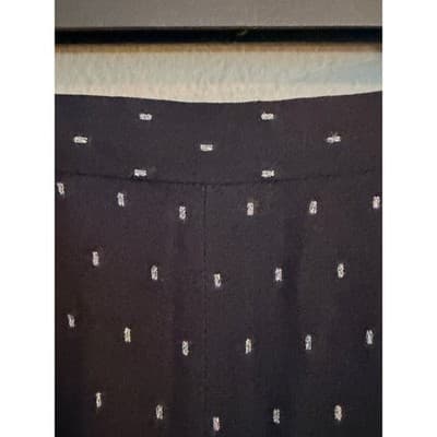 Ann Taylor Black Polka Dot Wide Leg Pants Elastic Waist Pull On Women’s 4 EUC - Thumbnail 5