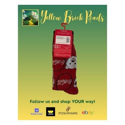 NEW Coca-Cola Coke Soda Novelty Socks Polar Bears Red 1 Pair - Thumbnail 4