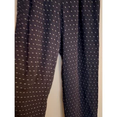 Ann Taylor Black Polka Dot Wide Leg Pants Elastic Waist Pull On Women’s 4 EUC - Thumbnail 2