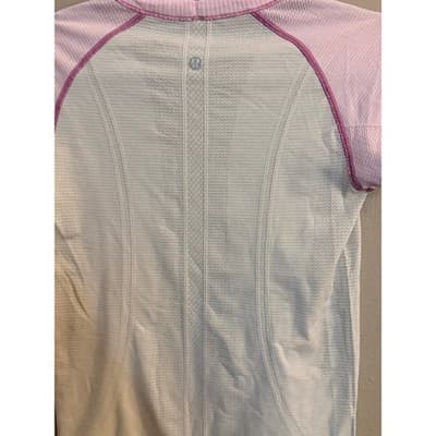 Lululemon Swiftly Tech Short Sleeve Shirt White Pink Athletic Top Women’s S EUC - Thumbnail 8
