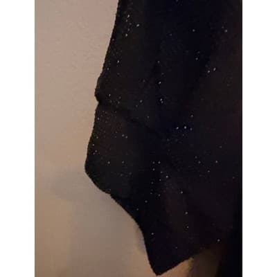 H&M Women's Jersey Crepe Puff Short Sleeve Boat Neck Blouse Black Small NWOT - Thumbnail 14