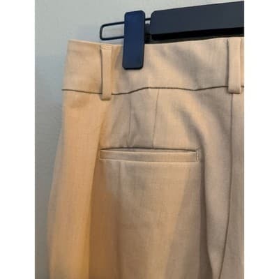 Ann Taylor Khaki Dress Pants Women’s Size 4 Straight Leg Office Slacks - Thumbnail 13