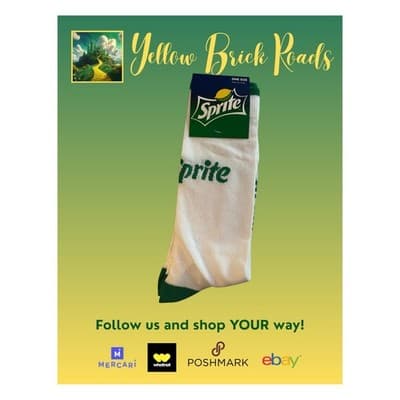 NEW SPRITE Soda Novelty Socks - Thumbnail 3