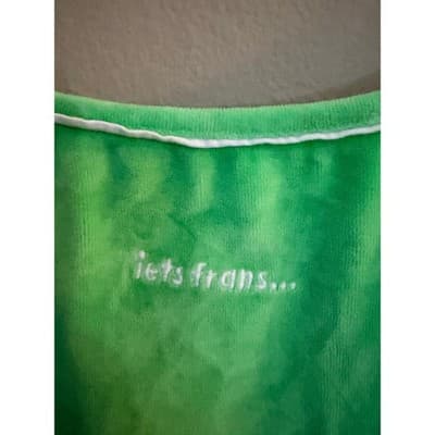 iets frans Green Velour Mini Slip Dress Spaghetti Strap Bodycon Women’s S NWOT - Thumbnail 7