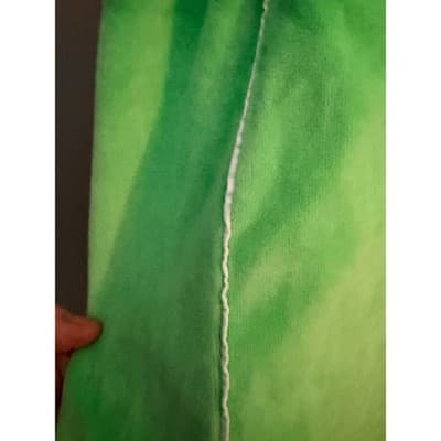 iets frans Green Velour Mini Slip Dress Spaghetti Strap Bodycon Women’s S NWOT - Thumbnail 4