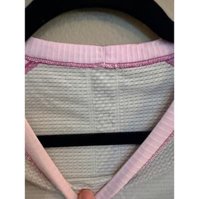 Lululemon Swiftly Tech Short Sleeve Shirt White Pink Athletic Top Women’s S EUC - Thumbnail 6