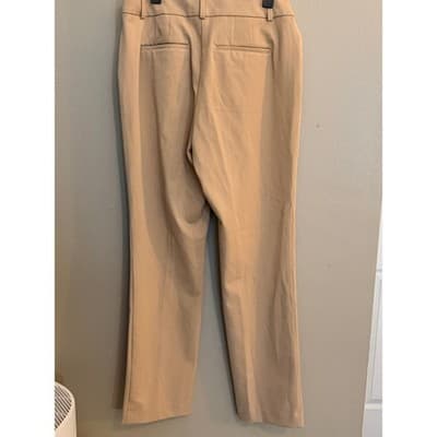 Ann Taylor Khaki Dress Pants Women’s Size 4 Straight Leg Office Slacks - Thumbnail 9