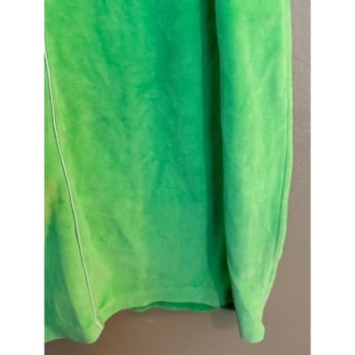 iets frans Green Velour Mini Slip Dress Spaghetti Strap Bodycon Women’s S NWOT - Thumbnail 12