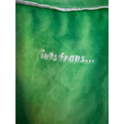iets frans Green Velour Mini Slip Dress Spaghetti Strap Bodycon Women’s S NWOT - Thumbnail 5