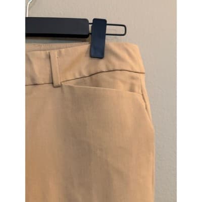 Ann Taylor Khaki Dress Pants Women’s Size 4 Straight Leg Office Slacks - Thumbnail 4