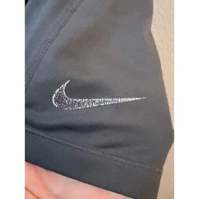 Nike Pro Dri-FIT 3" Training Athletic Shorts Women’s Small Black Gray EUC - Thumbnail 4