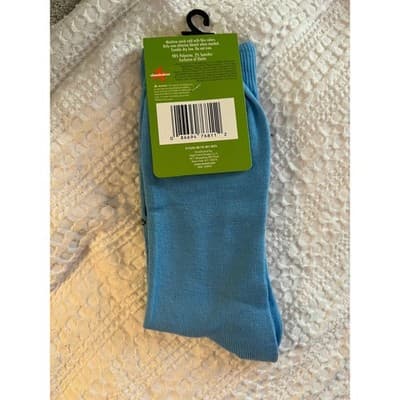 NEW Nickelodeon Novelty Crew Socks 90s Baby Blue - Thumbnail 2