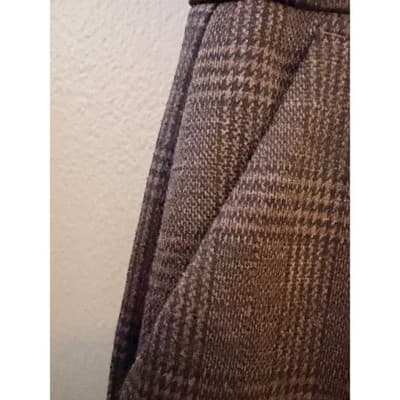 Simply Vera Wang Plaid Wide Leg Pants Women’s Size 6 Dress Slacks Brown EUC - Thumbnail 7