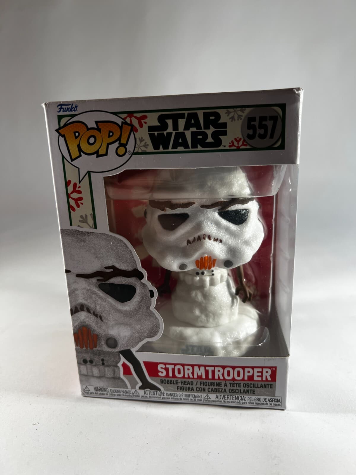 NEW Funko POP! Star Wars Holiday Stormtrooper Snowman Christmas #557 - Thumbnail 2