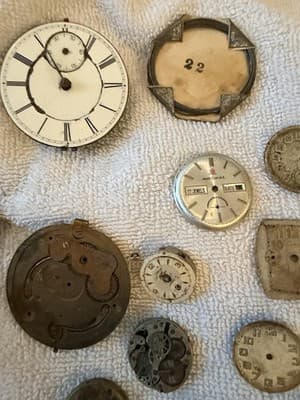 Vintage Mechanical Watch Movements Parts Lot 40 Pcs Steampunk Art Deco Jewelry - Thumbnail 6