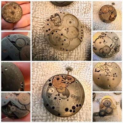 Vintage Mechanical Watch Movements Parts Lot 40 Pcs Steampunk Art Deco Jewelry - Thumbnail 14