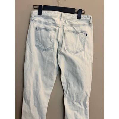 Pilcro Distressed Boyfriend Jeans Women’s Size 27 Light Wash Slim EUC - Thumbnail 12