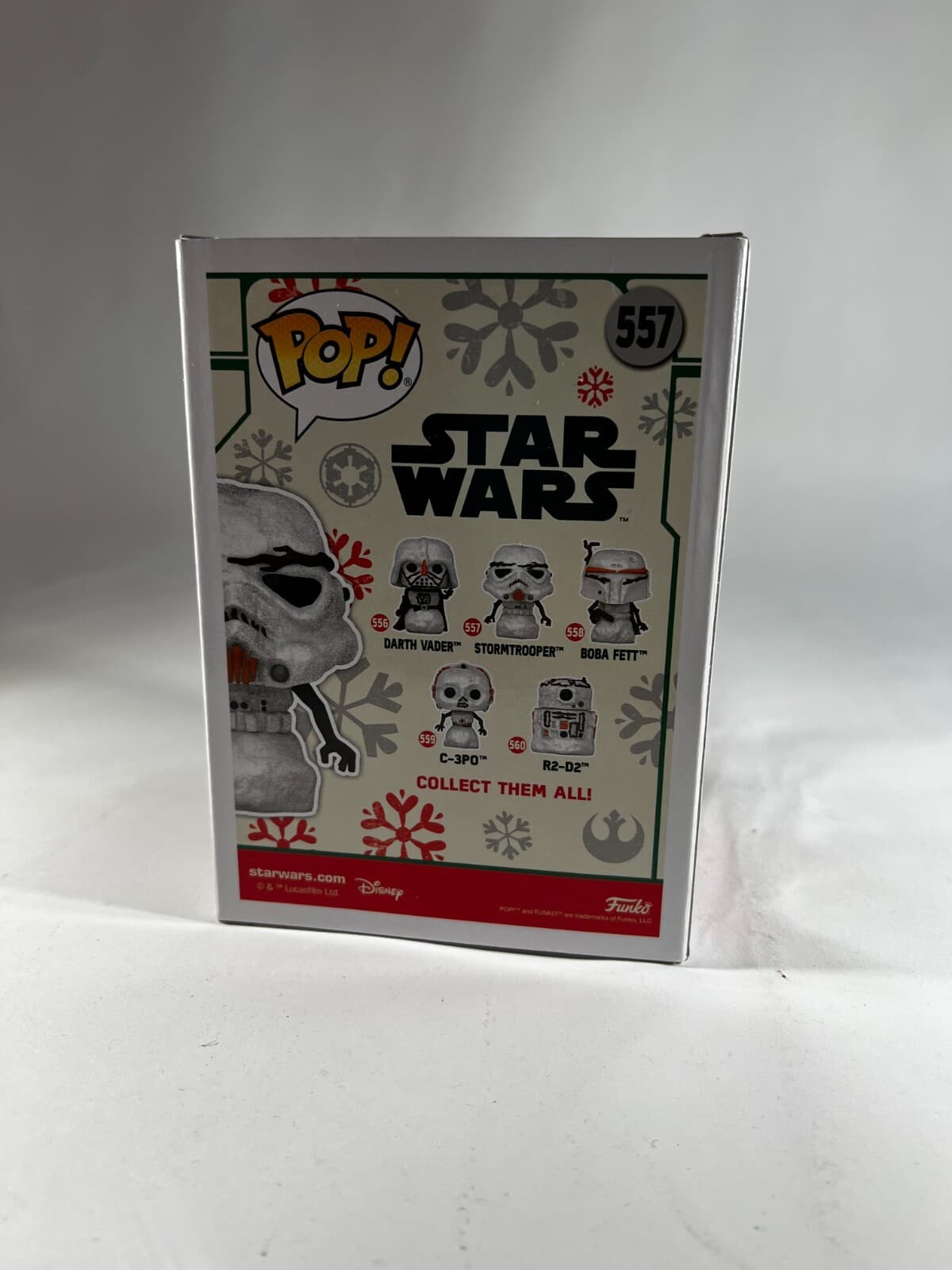 NEW Funko POP! Star Wars Holiday Stormtrooper Snowman Christmas #557 - Thumbnail 4