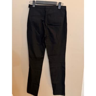 Banana Republic Women's Mid Rise Skinny Fit Ankle Tapered Pants Black Small EUC - Thumbnail 8