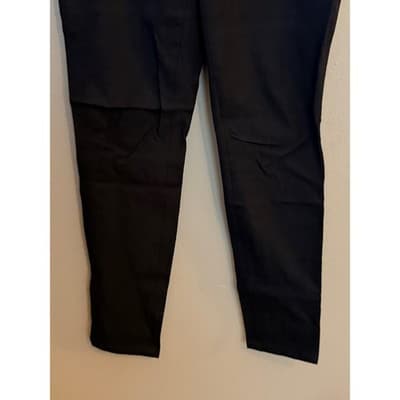 Banana Republic Women's Mid Rise Skinny Fit Ankle Tapered Pants Black Small EUC - Thumbnail 4