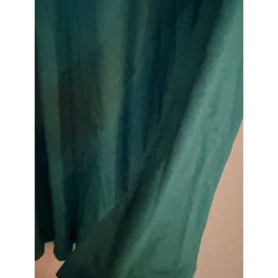 Old Navy Long-Sleeve Jersey-Knit Mini Swing Crew Neckline Dress Green Small EUC - Thumbnail 3