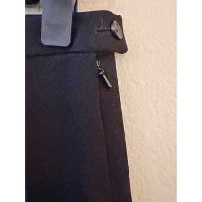 Banana Republic Women's Mid Rise Skinny Fit Ankle Tapered Pants Black Small EUC - Thumbnail 5