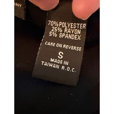 New York & Company Black Dress Women’s Small Quarter Sleeve Scoop Neck EUC - Thumbnail 10