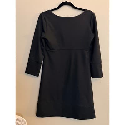 New York & Company Black Dress Women’s Small Quarter Sleeve Scoop Neck EUC - Thumbnail 7