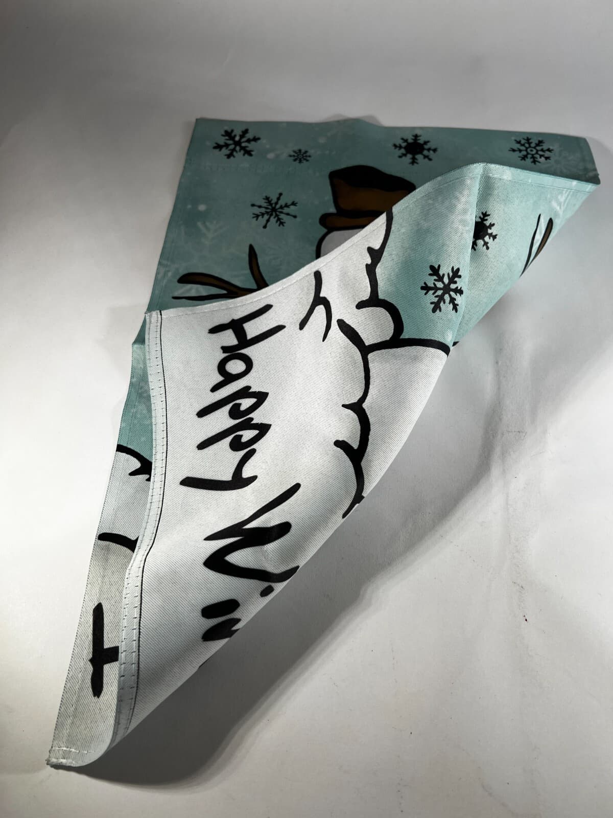 Happy Winter Yard Flag Snowman Holiday Christmas Decor NEW Snowflakes - Thumbnail 3