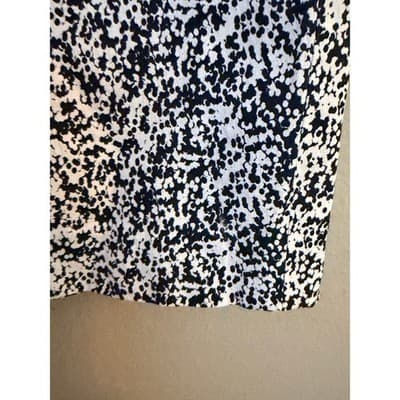 Banana Republic Speckled Pencil Skirt Black White Women’s Small EUC - Thumbnail 5