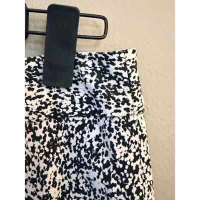 Banana Republic Speckled Pencil Skirt Black White Women’s Small EUC - Thumbnail 7