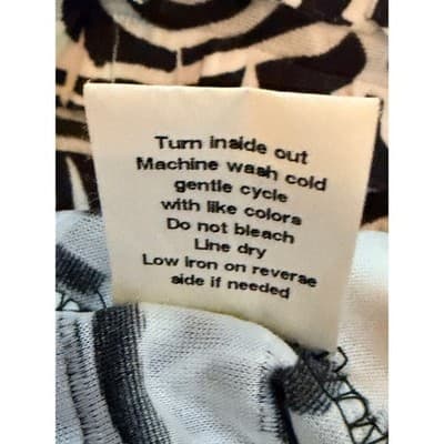 Notations Ruffle Row Blouse Women’s Small Black White 3/4 Sleeve Pull Over Top - Thumbnail 13