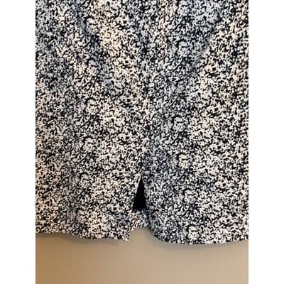 Banana Republic Speckled Pencil Skirt Black White Women’s Small EUC - Thumbnail 9