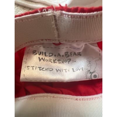 Build-A-Bear BABW Outfit Patriotic Red White Blue Hug Freely Top Shorts Hat Jean - Thumbnail 6