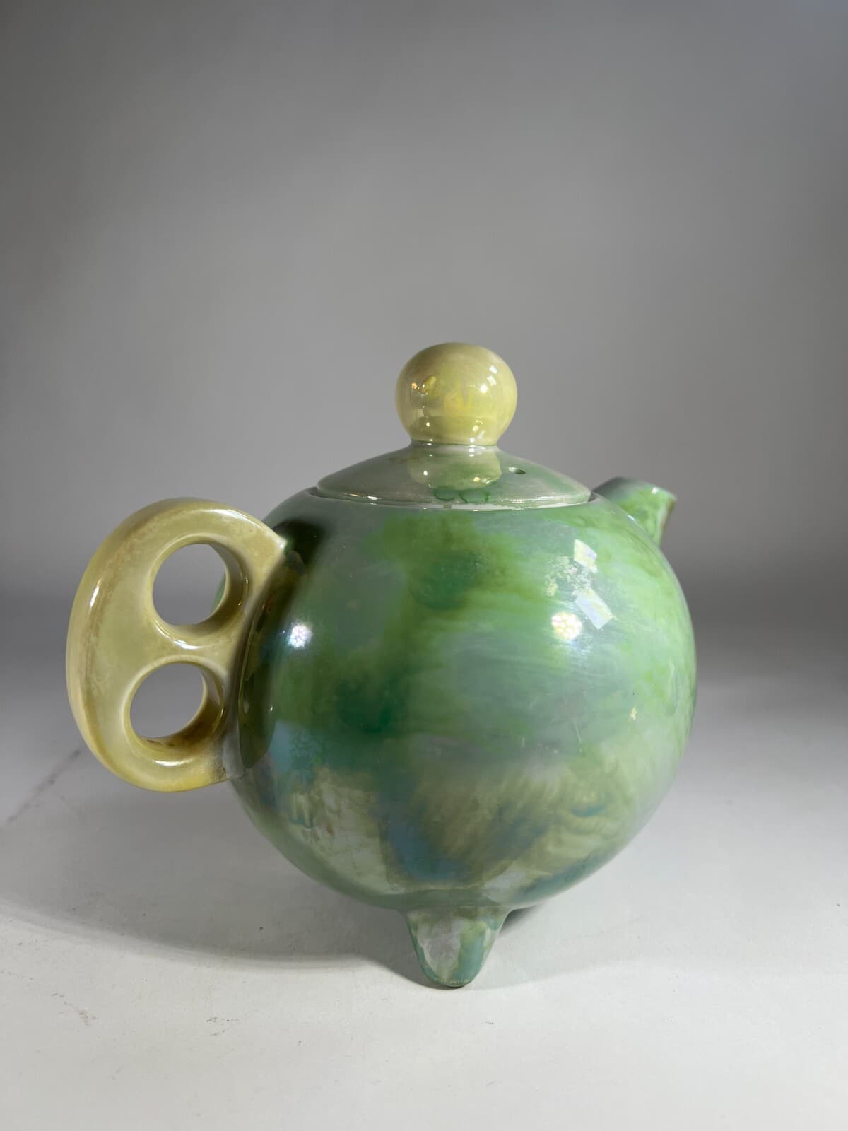 Luster Japan Fine China Tea Pot National Silver Vintage Glassware Japanese R8361 - Thumbnail 4